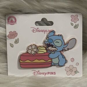 RARE Disneyland PARIS Pin Stitch with Macaron Cherry Blossom Collection
